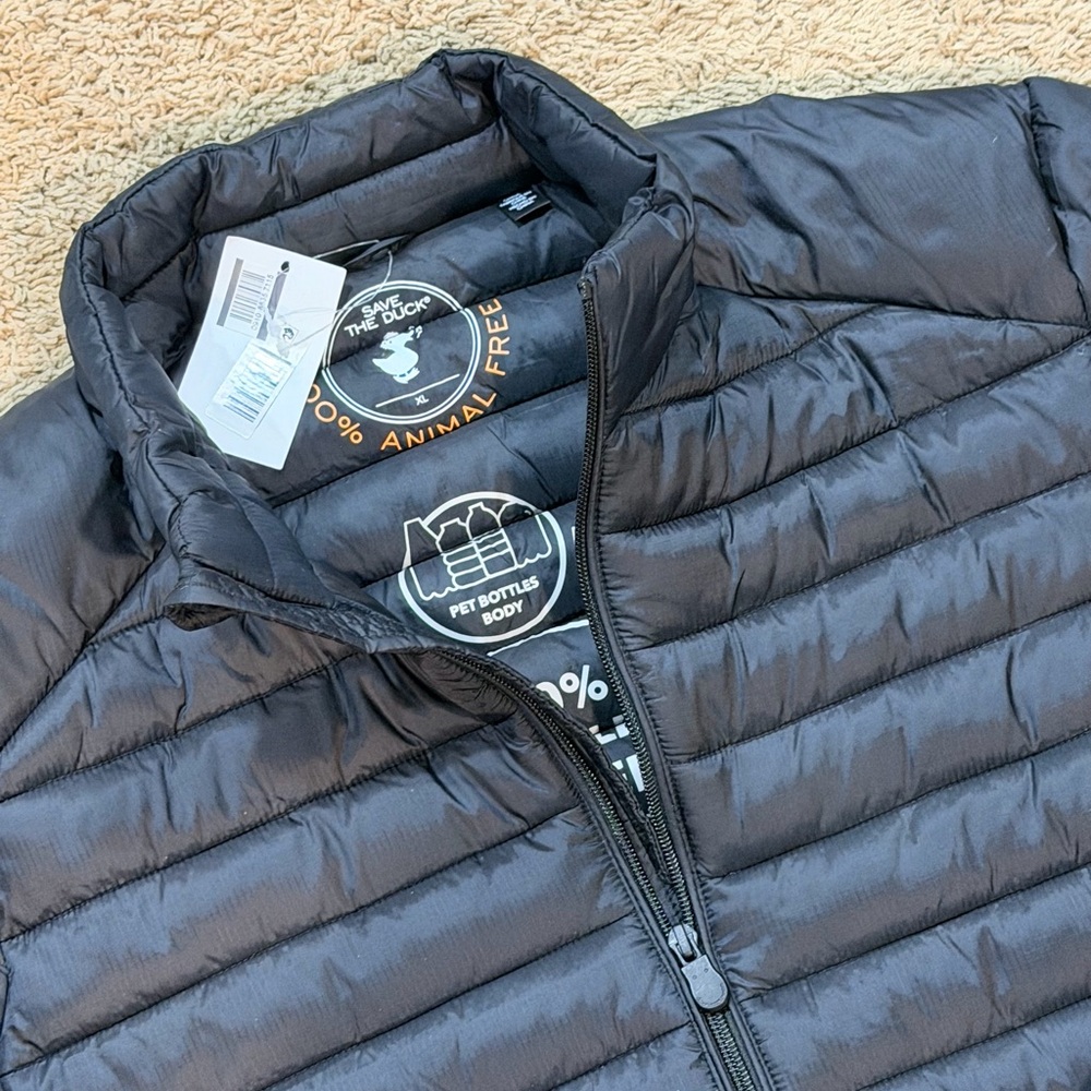 Save The Duck Men's Quilted Long Sleeve Insulated Jacket Ciro NWT Men’s XL $229